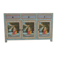 Krishna Hand Painted Sideboard