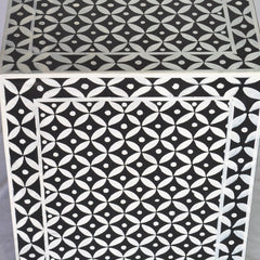 Bone Inlay Star Geometrical pattern Bedside Table