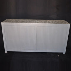 Bone inlay Grey Floral Sideboard