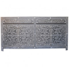 Bone inlay Grey Floral Sideboard