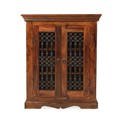 Takat Metal Jali Natural Indian DVD Cabinet