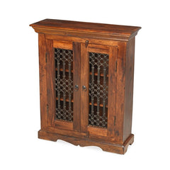 Takat Metal Jali Natural Indian DVD Cabinet