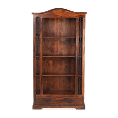 Takat Metal Jali Natural Indian 4 Shelf Bookcase