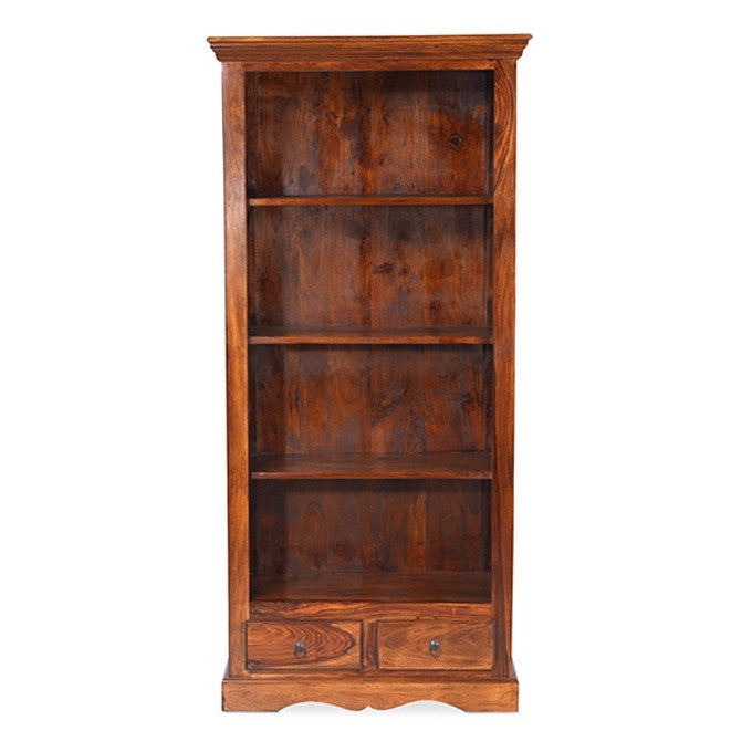 Takat Metal Jali Natural Indian 4 Shelf Bookcase