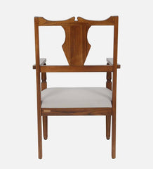 Shanti Surprise Teak Wood Arm Chair In Provincial Teak Finish