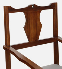 Shanti Surprise Teak Wood Arm Chair In Provincial Teak Finish