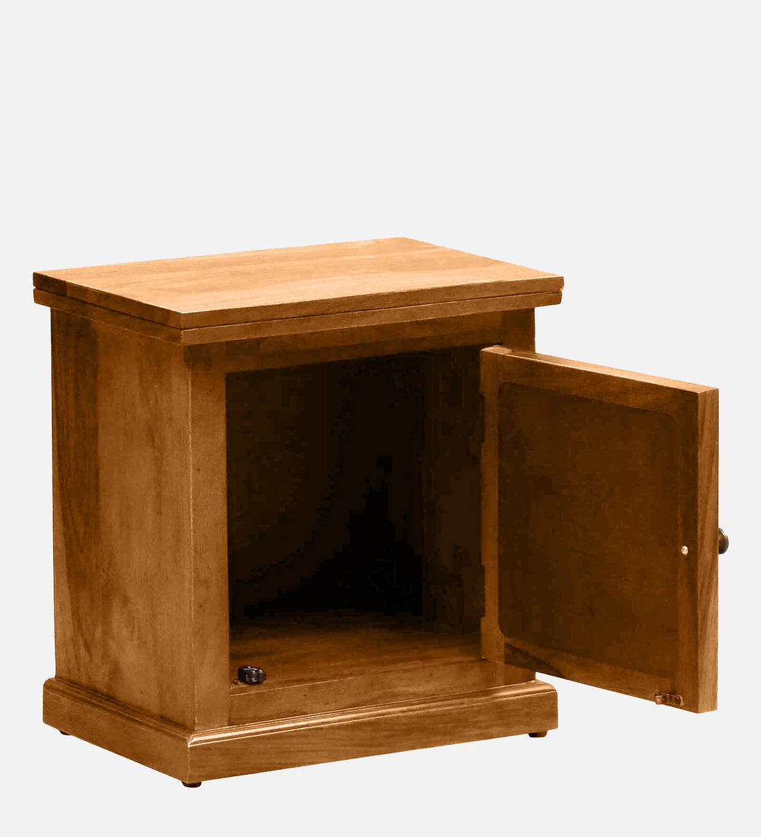 Moroccan Mosaic Sheesham Wood Bedside Table (Rhs Door) In Rustic Teak ...