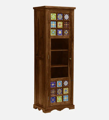 Moroccan Mosaic Mango Wood Book Case in Provincial Teak Finish