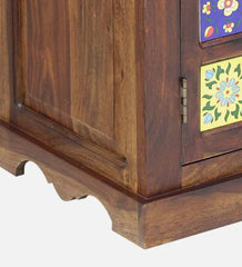 Moroccan Mosaic Handmade Mango Wood Sideboard In Provincial Teak Finish