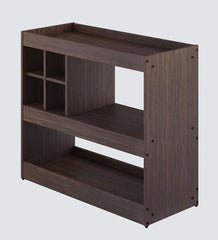 Bar Cabinet in Choco Walnut Matte Finish