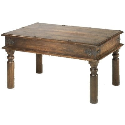 Takat Metal Jali Natural Indian Thacket Coffee Table