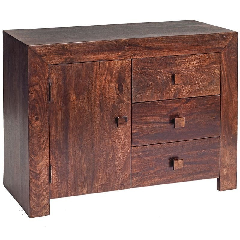 Boston Kompact Dark 3 Drawer Side Board