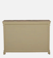 Solid Wood Sideboard In Tulip Finish W 127 x D 43 x H 86 in Cms