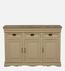 Solid Wood Sideboard In Tulip Finish W 127 x D 43 x H 86 in Cms