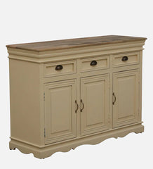 Solid Wood Sideboard In Tulip Finish W 127 x D 43 x H 86 in Cms