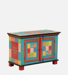 Solid Wood Hand-Painted Cabinet