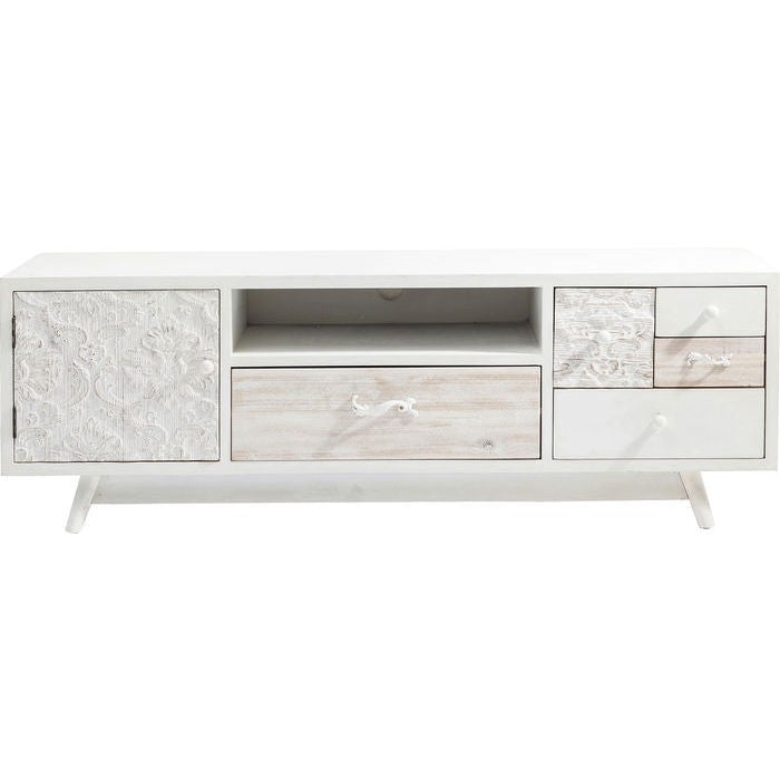 Vivid French Contemporary Mango Entertainment TV Unit Media Console 150x45x50