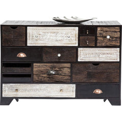 Vivid Noir Contemporary chest of drawers dresser sideboard 14 drawers