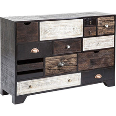 Vivid Noir Contemporary chest of drawers dresser sideboard 14 drawers