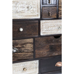 Vivid Noir Contemporary chest of drawers dresser sideboard 14 drawers