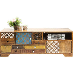 Vivid Screen Contemporary Mango Entertainment TV Unit Media Console