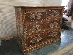 Indian Solid Wood Chest Of Drawers Brown